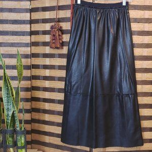 Vintage (90s) Black L&G Leather Skirt Size 4/6